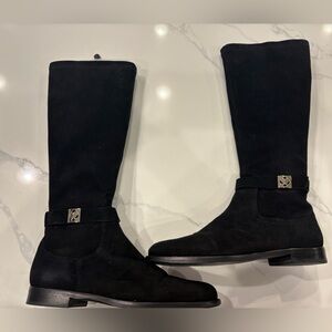 Kate Spade Verona Black Suede Leather Boots